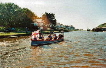 The Charlestown gig 'Tormentor' visiting Bude Canal on 20th May 2007 during the