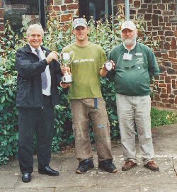 Simon Allen being presented with the Falcon Cup